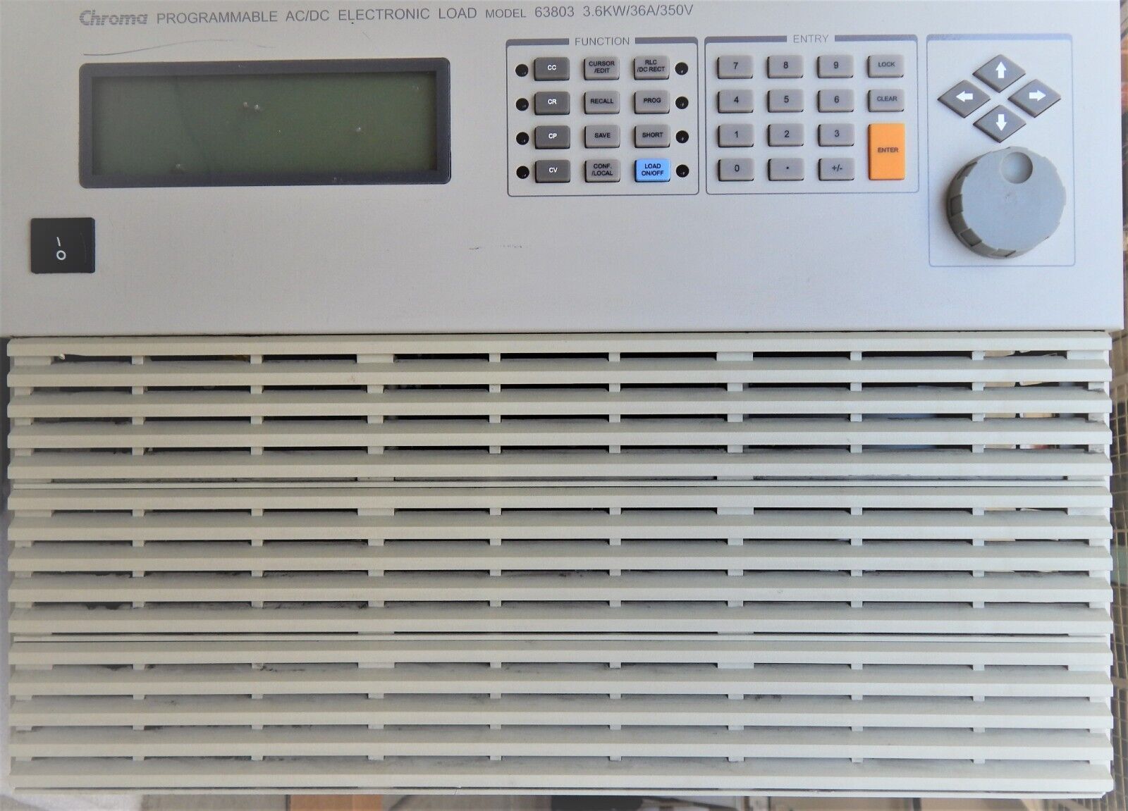 Chroma 63803 Programmable AC/DC Electronic Load 3.6kW/36A/350V, 1 in stock Chroma 63803 Programmable AC/DC Electronic Load 3.6kW/36A/350V, 1 in stock
